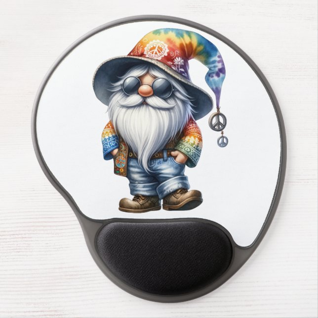 Hippy Gnome Gel Mouse Pad (Front)