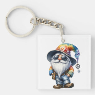 Hippy Gnome Keychain