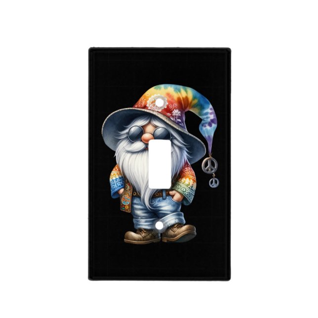 Hippy Gnome Light Switch Cover (Front)