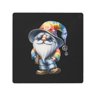 Hippy Gnome Metal Print