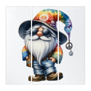 Hippy Gnome Triptych