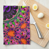 Hippy Goa Pink 'adelic  Purple OM Cloth Banner (Quarter Fold)