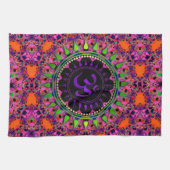Hippy Goa Pink 'adelic  Purple OM Cloth Banner (Horizontal)