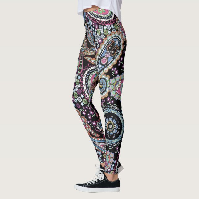 Hippy Paisley Bandanna Unique Retro Pants Custom (Left)