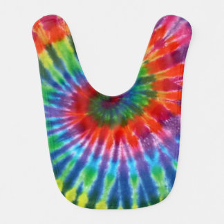 Hippy Peace Retro 60s Tie Dye Bib