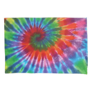 Hippy Peace Retro 60s Tie Dye Pillowcase