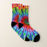 Hippy Peace Retro 60s Tie Dye Socks