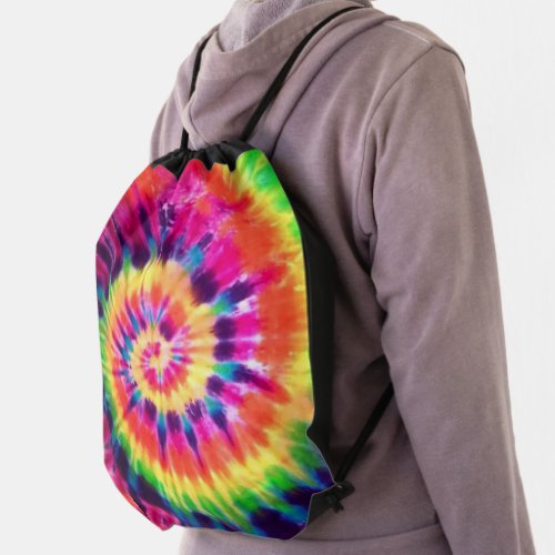 Hippy Peace Retro 60s Tie Dye Tote Bag