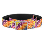 Hippy Peace Retro Tie Dye Colorful Boho Belt at Zazzle