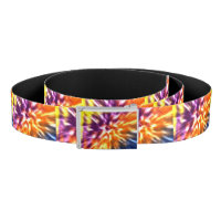 Hippy Peace Retro Tie Dye Colorful Boho Belt