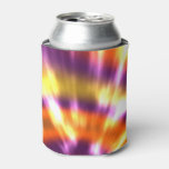 Hippy Peace Retro Tie Dye Colorful Boho Can Cooler at Zazzle