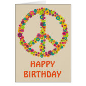 Hippy peace sign flowers (Front)