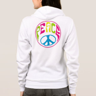 Hippy Peace Sign Hoodie