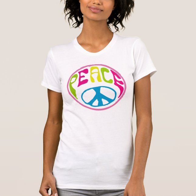 Hippy Peace Sign T-Shirt (Front)