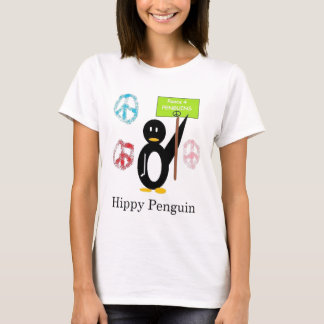 Hippy Penguin double design T-Shirt