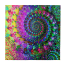 Hippy Rainbow Fractal Pattern