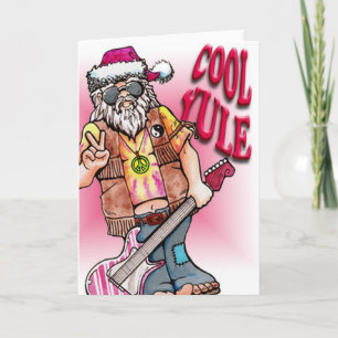 Hippy Santa Holiday Card