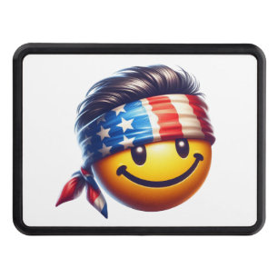 Hippy Smiley Face Hitch Cover