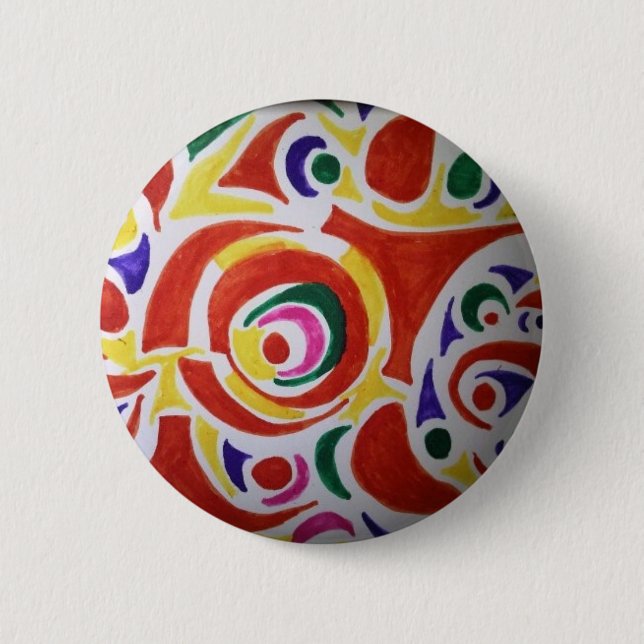 Hippy Swirls Button (Front)