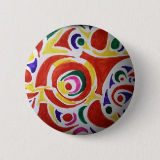 Hippy Swirls Button