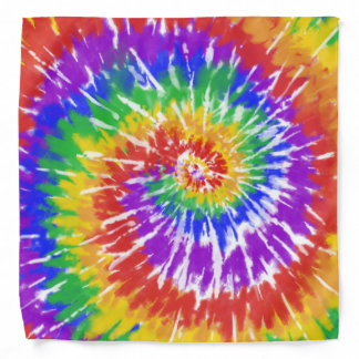Hippy Tie Dye, Abstract Art, Bright Colorful Bandana