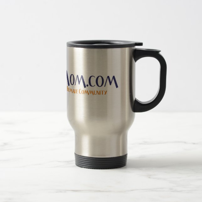 HippyMom Silver Travel Mug (Right)
