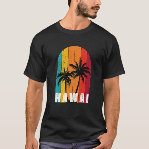 Hipster Aloha Hawaiian Holiday Travel Hawaiian  Pa T_Shirt