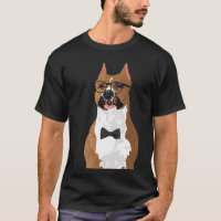 Hipster American Staffordshire Terrier Dog T-Shirt