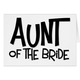 Hipster Aunt of the Bride Cards