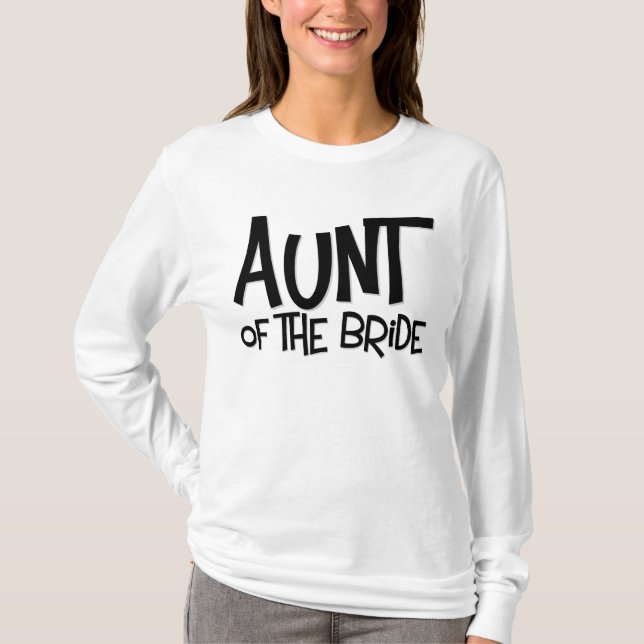 Hipster Aunt of the Bride T-Shirt (Front)