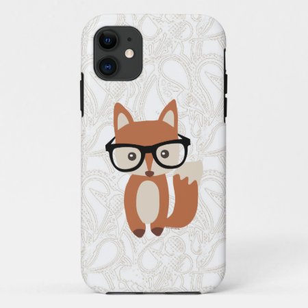 Hipster Baby Fox W/glasses Iphone 11 Case