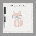 Hipster Baby Fox w/Glasses Dry-Erase Board