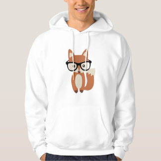 Hipster Baby Fox w/Glasses Hoodie