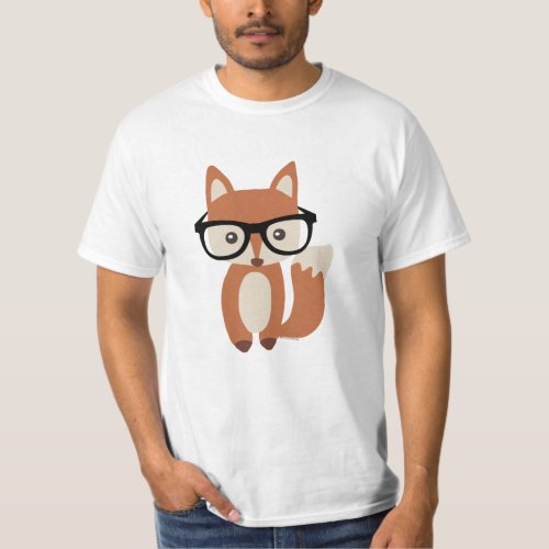 Hipster Baby Fox wGlasses T_Shirt