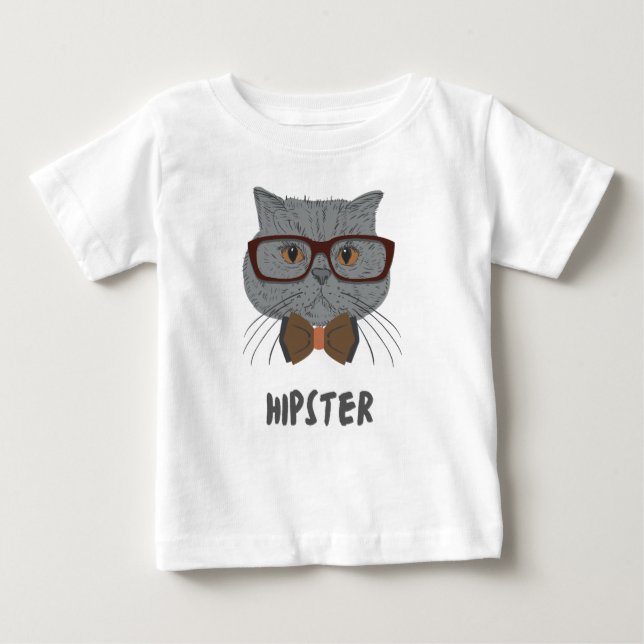 Hipster  baby T-Shirt (Front)