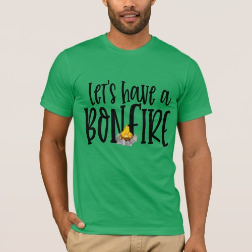 Hipster Back Roads Bonfires Beer Graphic T_Shirt