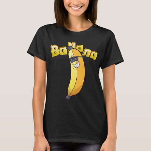 Hipster Banana Funny Vegan Fruit Lover Gift T_Shirt