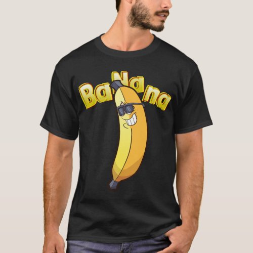 Hipster Banana Funny Vegan Fruit Lover Gift T_Shirt