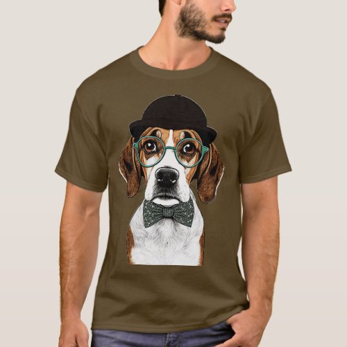 Hipster Beagle 2 T_Shirt
