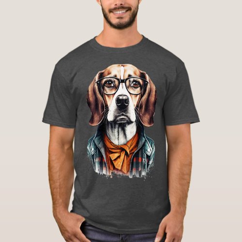 Hipster Beagle 3 T_Shirt