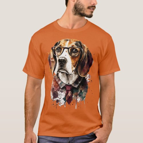Hipster Beagle T_Shirt