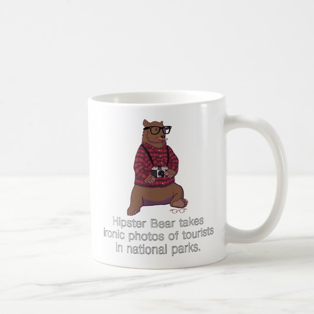 Hipster Bear Mug (Right)
