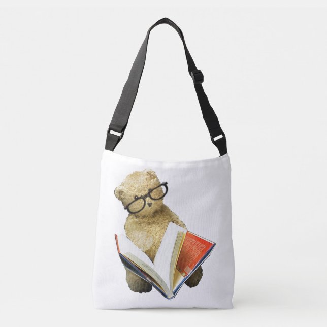 Hipster Bear Tote Bag (Front)