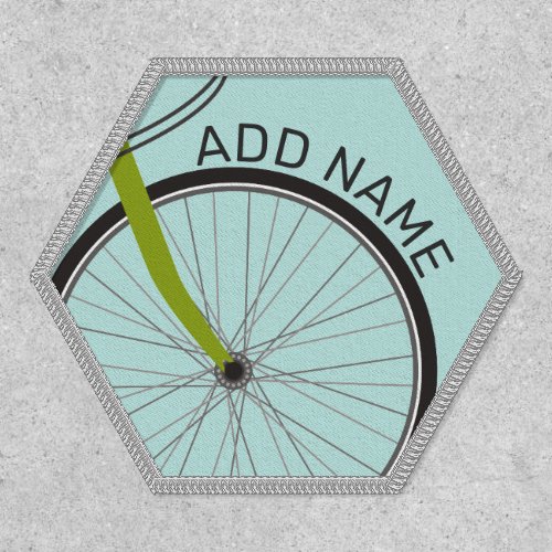 Hipster Bicycle Wheel with Custom Name Patch