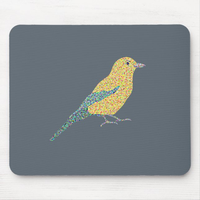 Hipster Birds Mouse Pad (Front)