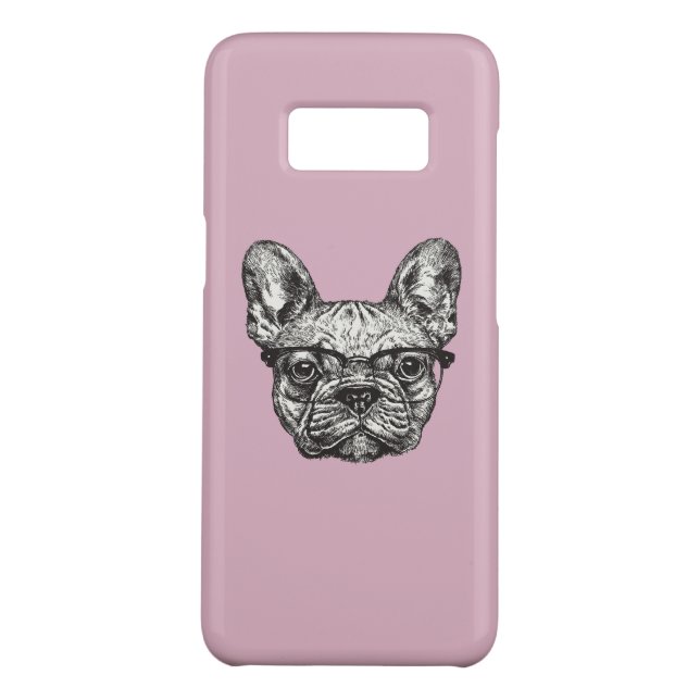 Hipster Bulldog Case-Mate Samsung Galaxy Case (Back)