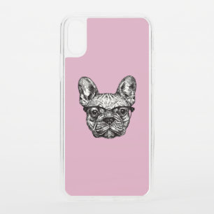 Hipster Bulldog iPhone XS Case