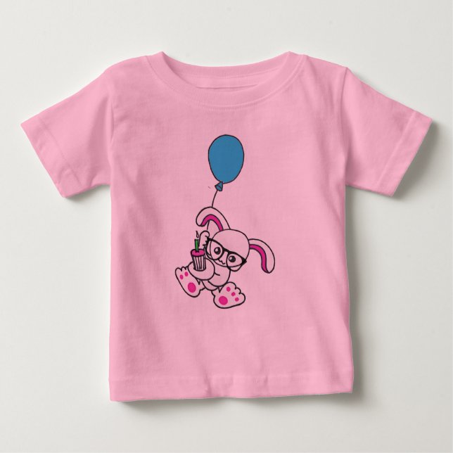 hipster bunny baby T-Shirt (Front)