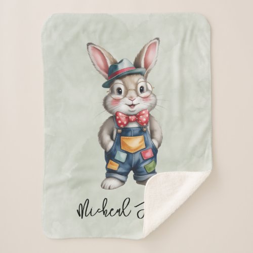 Hipster Bunny Boy Baby Shower Gift