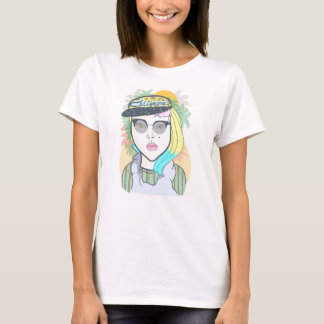 Hipster California Girl T-Shirt